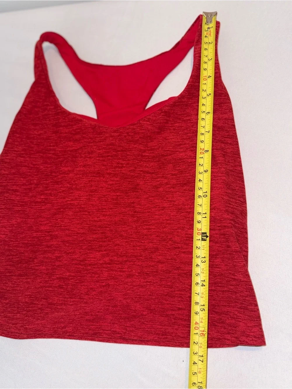 Fabletic Women Red Racerback Athletic Active Sports Bra Size Medium